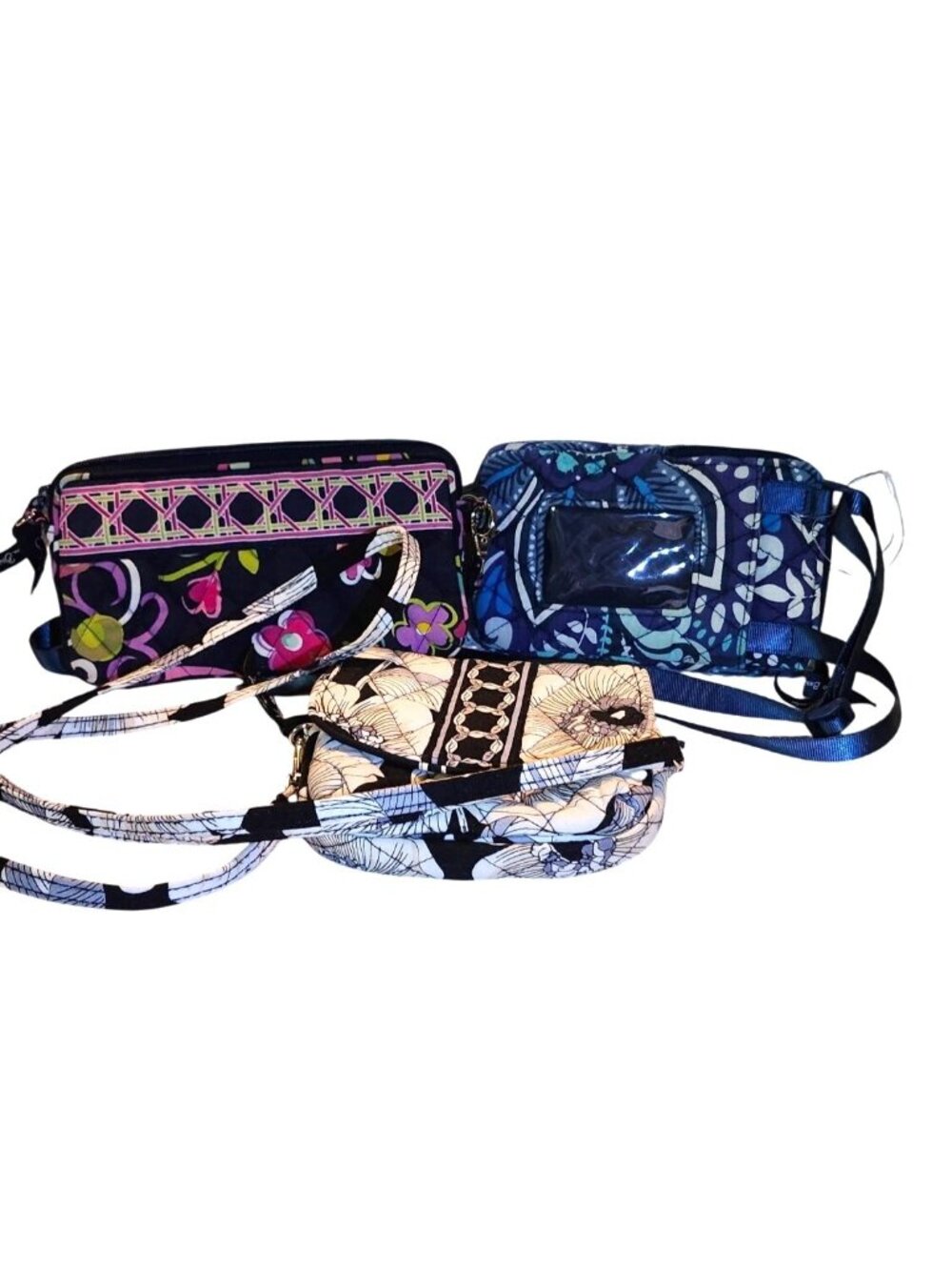 Vera Bradley Small Crossbody & Wristlet Set - 3 Bags - Picture 1 of 13